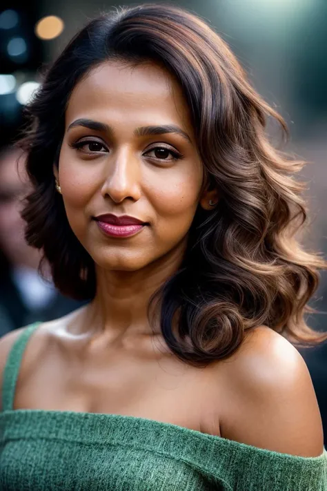 photo of beautiful (rekhshrm:0.99), a woman with beautiful hair, hair upsweep updo, as a star in a (movieiere), premiere gala, (near a movie thea natural skin texture, (elegant green sweater off-shoulder), (suspenders:1.1), 24mm, 4k textures, soft cinematic light, adobe lightroom, photolab, hdr, intricate, elegant, highly detailed, sharp focus, ((((cinematic look)))), soothing tones, insane details, intricate details, hyperdetailed, low contrast, soft cinematic light, exposure blend, hdr, faded, (paparazzi in background), (painted lips:1.1), ((looking straight at the camera:1.1))