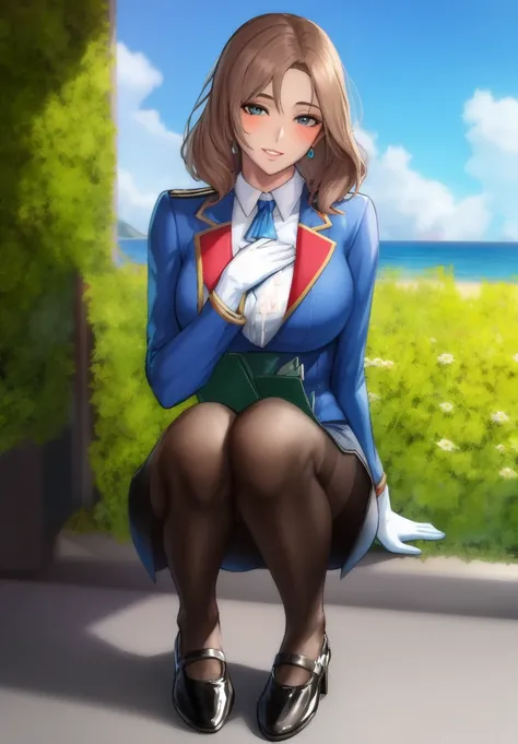 parted bangs,(pantyhose under camouflage shorts,), travel attendant,stewardess,elbow gloves,
cum,
(sitting_on_knees,hand on own chest,cafe),photorealistic,muscular,stockings,,(blue sky,plant,ocean,flower),
(shiny skin:1.05),(blush:0.8),(skindentation:1.1),realistic, masterpiece, highest quality, highres,absurdres, (full body:1.15), (perfect face:1.1), (sharp focus:1.1),(looking at viewer),
( wince,:1.1), <lora:vivid_kidmo-milkychu:0.85>, (optional_styleAI:0.75)