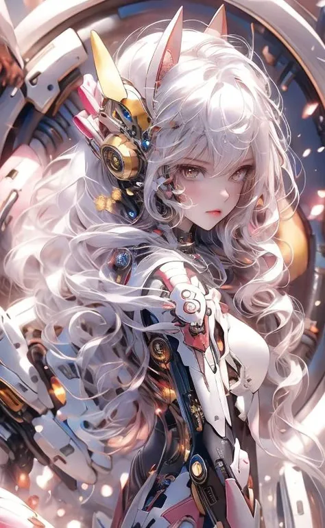 {masterpiece},{bestquality},(((1 girl))),Amazing,beautifuldetailedeyes,finelydetail,Depthoffield,extremelydetailedCG,original,extremelydetailedwallpaper,white_hair,magic_circle,cat_ears,long_hair,white_hair/yellow_eyes,wand,pentagram,clock,,,<lora:æç¾å½é£2.5Dæºç²_v1.0:0.7>,<lora:Mecha:1>