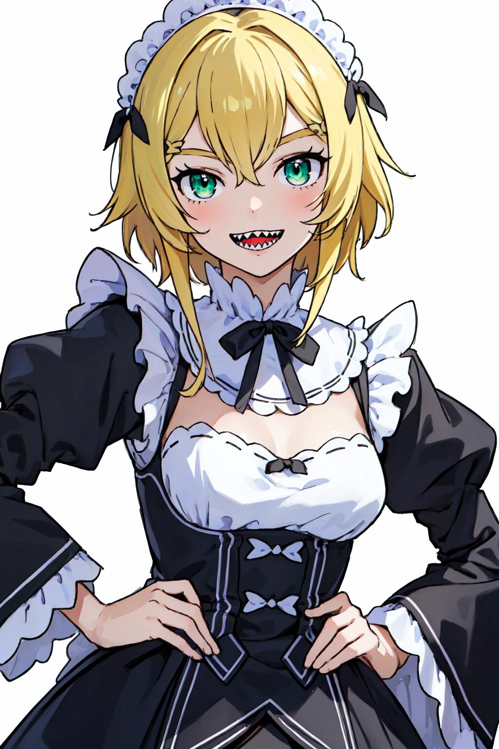 (masterpiece, best quality), intricate details,
1girl, solo, <lora:FredericaV8:0.8> frederica, sharp teeth,
