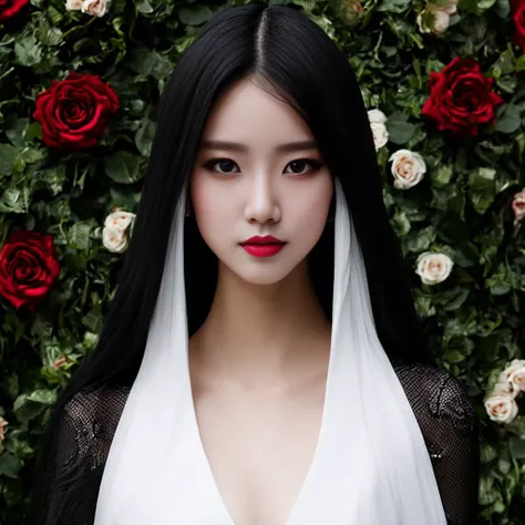 PureErosFace_V1 EMB_tallgirlstyle-500, techwear, futuristic armor, cybernetic armor, cyber helmet, fishnet style (((gothic dress))) with (((roses))), perfect eyes, blue eyes, (multicolor), (((black lips))), proportional eyes,(skindentation:1.2), gothic, gloomy, realistic, masterpiece, highest quality, highres, (wet white dress:1.3), beautiful vampire princess, cute, sci-fi, caspian sci-fi , render, modelshoot style, (extremely detailed CG unity 8k wallpaper), full shot body photo of the most beautiful artwork in the world, professional majestic oil painting, trending on ArtStation, trending on CGSociety, Intricate, High Detail, Sharp focus, dramatic