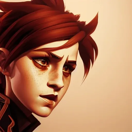 <lora:tracerOverwatch_v10:1> Award winning painting of Emwatz as tracer from Overwatch, intricate, highly detailed, extremely detailed face, digital painting, (art by Greg Rutkowski), ((sitting in the backseat of a classic car)), ((deep perfect detailed hazel eyes:1.5)), angled face,