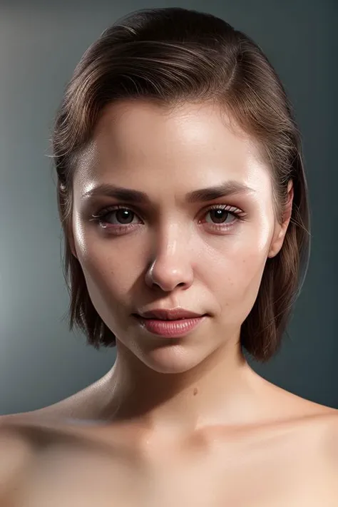 closeup photo of (CR-Mil4Azul-amironov73762:0.95) in gradient grey background, (oiled shiny skin:1.0), slick hair,
8k uhd, high quality,