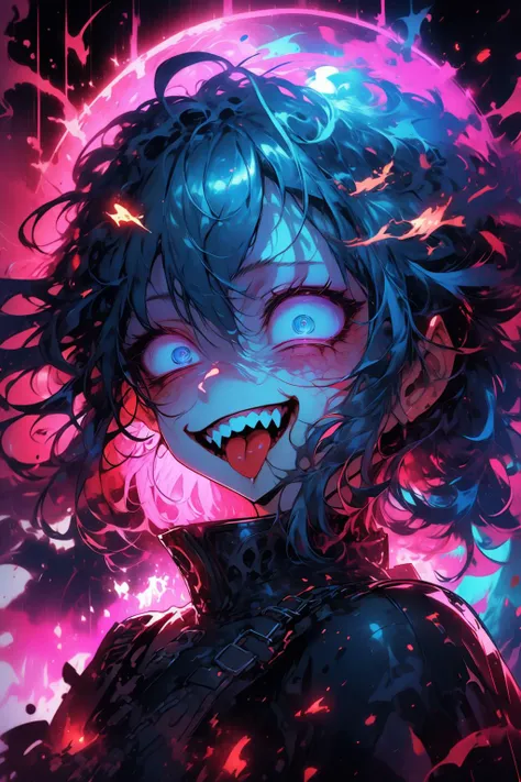 <lora:Constricted PupilsV3:0.85> constricted pupils, small pupils,
<lora:PSYCHOPHONKY:0.85> psychophonky, psychotic, crazy smile, glowing eyes, fangs, tongue sticking out ,
<lora:constricted_pupils_v0.2a:0.85> constricted pupils,
fire, particles,( blue:1.2)