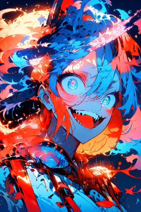 <lora:Constricted PupilsV3:0.85> constricted pupils, small pupils,
<lora:PSYCHOPHONKY:0.95> psychophonky, psychotic, crazy smile, glowing eyes, fangs, tongue sticking out ,
<lora:constricted_pupils_v0.2a:0.85> constricted pupils