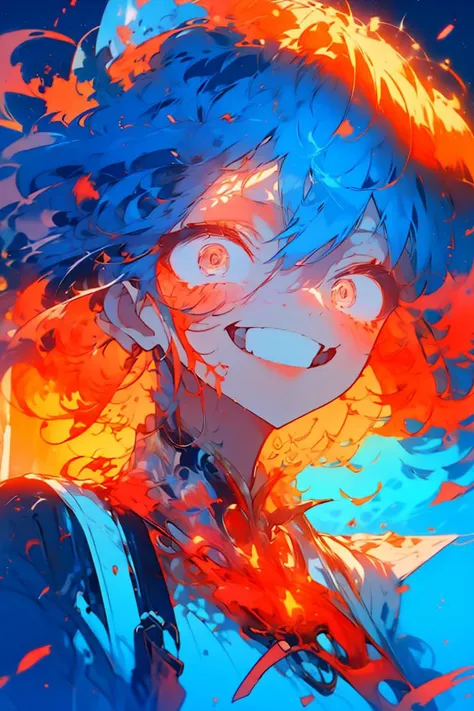 <lora:Constricted PupilsV3:0.85> constricted pupils, small pupils,
<lora:PSYCHOPHONKY:0.85> psychophonky, psychotic, crazy smile, glowing eyes, fangs, tongue sticking out ,
<lora:constricted_pupils_v0.2a:0.85> constricted pupils,
fire, particles,( red:1.2)