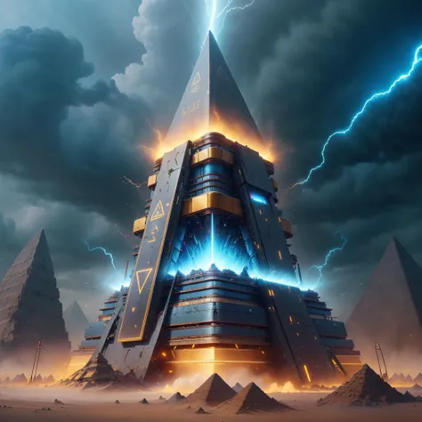 <lora:JoltTech-22:0.8>, jolttech , scifi, excessive energy ,
pyramid \(structure\),