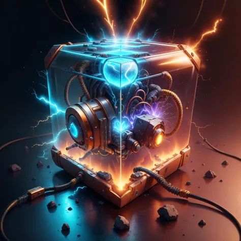 <lora:JoltTech-22:0.8>, jolttech , scifi, excessive energy ,  
(simple background:1.3), cube, heart shape