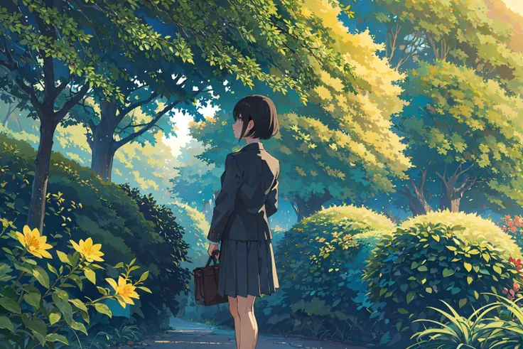 (masterpiece:1.2), best quality,PIXIV, The Garden of Words,