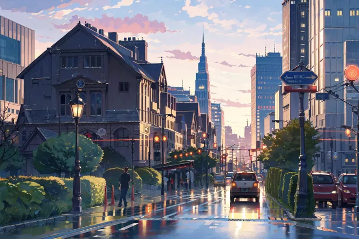 (masterpiece:1.2), best quality,PIXIV, The Garden of Words,
ground vehicle, motor vehicle, car, scenery, sign, no humans, road, road sign, city, outdoors, street, building, lamppost, traffic light, cityscape, fence
<lora:The Garden of Words_20230619154444-000017:0.8>
