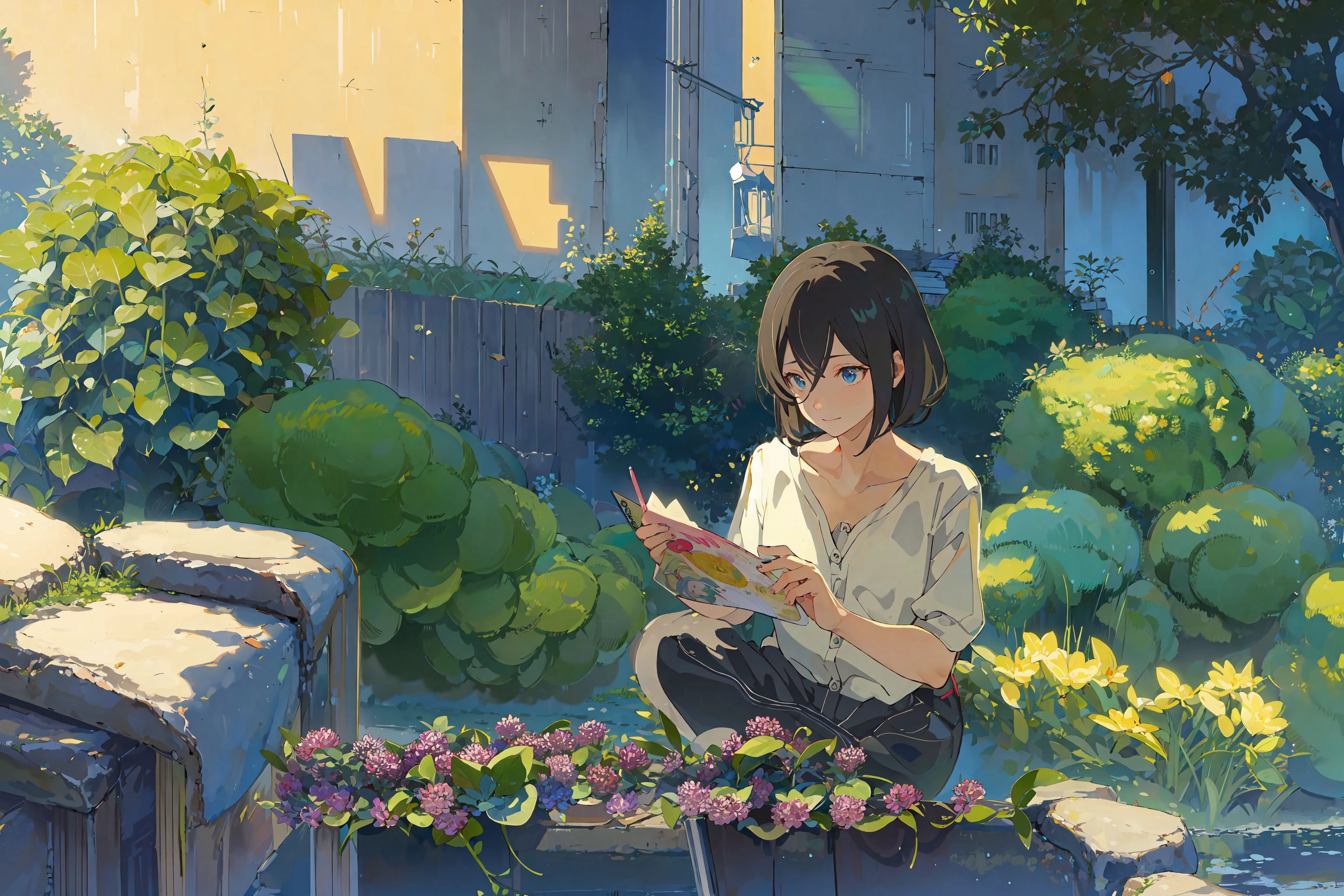 (masterpiece:1.2), best quality,PIXIV, The Garden of Words,