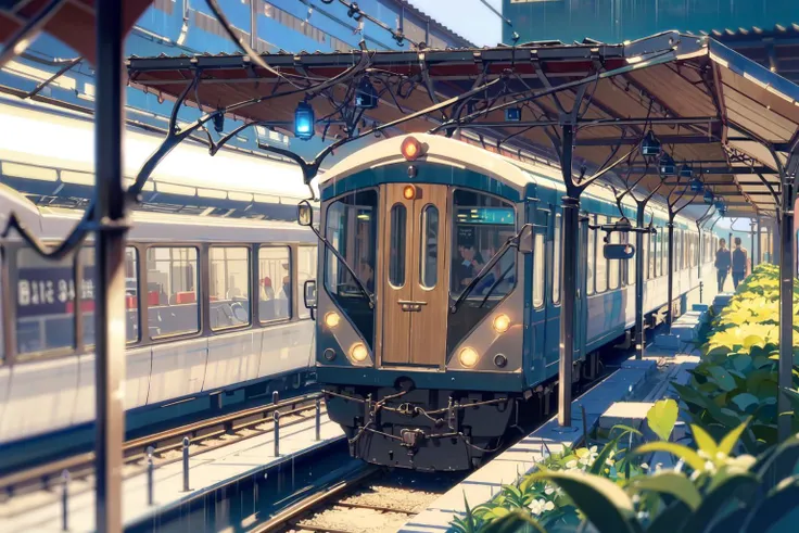 (masterpiece:1.2), best quality,PIXIV, The Garden of Words,
no humans, reflection, scenery, blurry, train station, outdoors
<lora:The Garden of Words_20230619154444-000017:0.8>