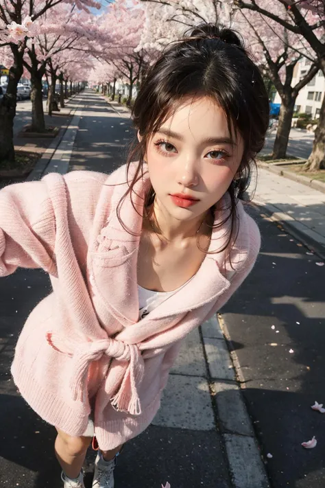 best quality, masterpiece, ultra high res, cowboy shot, (photorealistic:1.4), fashion photography, shooting for h&m, raw photo, official art, 1girl, natural skin texture,