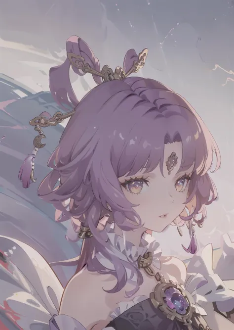 (masterpiece, best_quality), highly_detailed, highres,
<lora:fuxuanStarrailV2.5:0.8>, fuxuan, fuxuanf,
1girl, solo, portrait, pink_hair, short_hair, bangs, hair_ornament, purple_gem, expressionless,
sky, clouds, day, blue_background, bright_background, sunshine, sun,
color_saturation, saturated, colorful, vibrant, (outlines:1.3), thick_outlines, volumetric_light