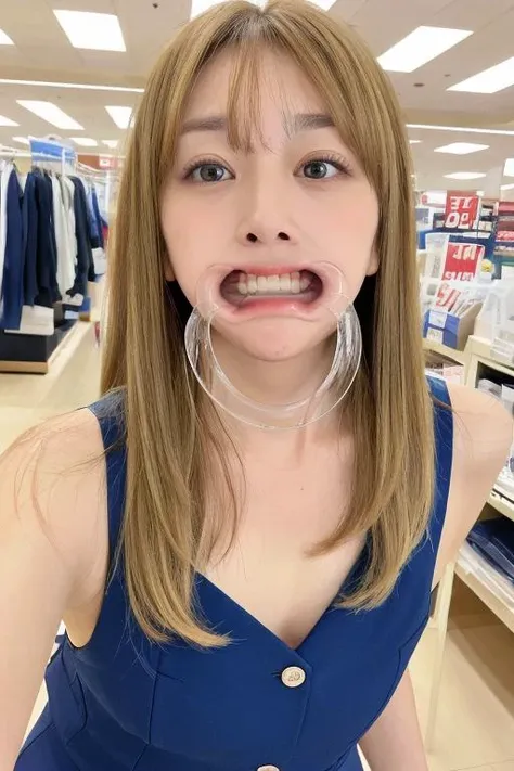 Big mouth、Lick out、An ultra-detailed mouth、An ultra-detailed teeth、An ultra-detailed tongue、Cloth underwear、It is well wet、Glasses、hairpin、Face View、high school girls、Fashionable hairstyle、thin lips、Mole、freckle、mouthpiece