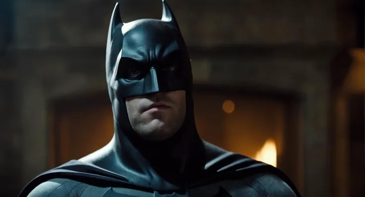 cinematic film still of Cinematic Film stock footage in (arri alexa style) Kodak film print, <lora:batman:1> batman a man in a batman costume with a bloody face, shallow depth of field, vignette, highly detailed, high budget, bokeh, cinemascope, moody, epic, gorgeous, film grain, grainy