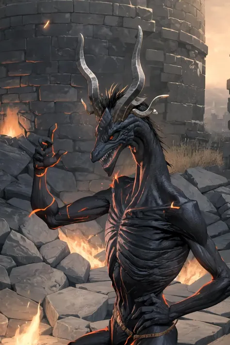 detailed, action-packed, fire, ruins, dragon_form, <lora:dragon_form:0.8>