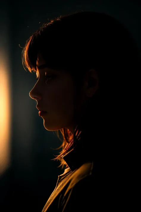 (dark shot:1.4), 80mm, (contre-jour:1.3), girl, silhouette, soft light, sharp, exposure blend, medium shot, bokeh, (hdr:1.4), high contrast, (cinematic, teal and orange:0.85), (muted colors, dim colors, soothing tones:1.3), low saturation, (hyperdetailed:1.2), (noir:0.4)