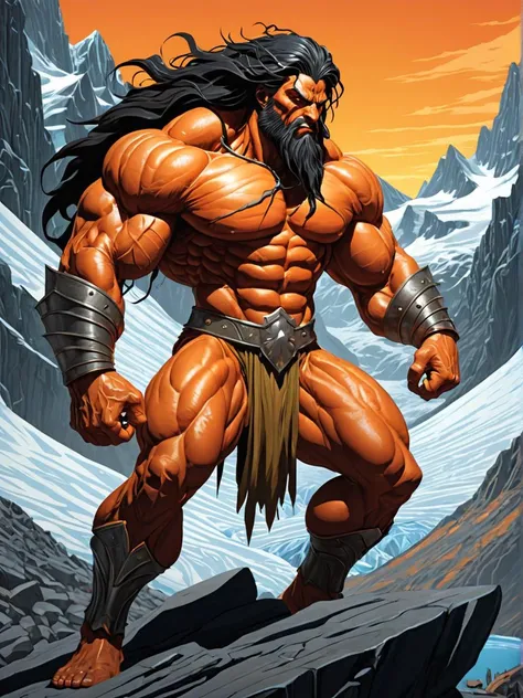Very handsome,Chinese Thor,standing in the snowy mountain,short detailed hair,short mustache,Wear bright gold thongs,Perfect figure with tattoos, Very huge and strong body, Bulging muscles, musculous, Very large pectoral muscles,Very sexy abs,The legs are muscular,Tall and mighty,Exposed Body,Wear bright gold thongs,Tall and burly,toned figure,Huge raised genital area,Brightens oily skin,Muscular,hulk body type,photo hyper realistic, artsy photography, oil on the canvas, hyper HD, 32K, super sharp focus,
