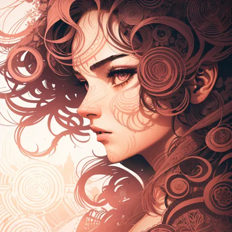 poster of warrior princess| standing on hill |centered| key visual| intricate| highly detailed| breathtaking| precise lineart| vibrant| panoramic| cinematic| Carne Griffiths| Conrad Roset