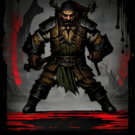 ddstyle 1man, warrior, dwarf, beard, axe, viking, crimson court , darkest dungeon
<lora:DarkestDungeonV2:0.8>