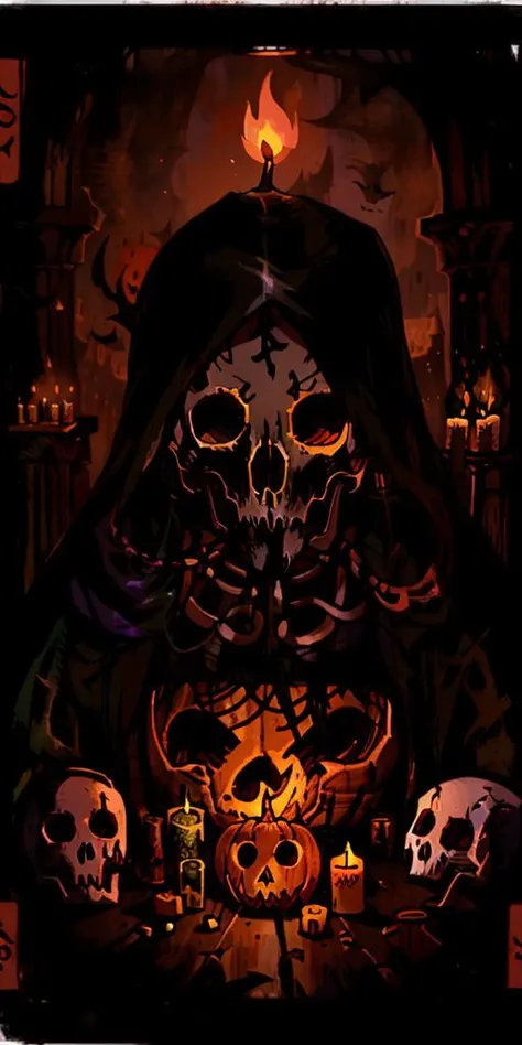 <lora:100_tarot card 512x1024:1.0>
mystic person, blades, (skeleton:1.2)
pumpkin murderer, Halloween
ancient temple, candles
tarot card