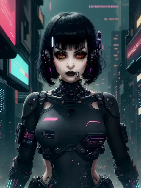 best quality, masterpiece, jp-GG1-800 1girl, solo, (full body:0.6), looking at viewer, detailed background, detailed face, (<lora:MalwareTech:0.6>, pixelated, cyberpunk, matwaretech theme:1.1), cyberpunk soldier, assault trooper, wearing tactical gear, wounds, headset, high-power arms, holographics projections, bionic eye, battle-stance, movement, cybernetics, :battlefield in background, wind blowing, intense atmosphere, <lora:detail_slider_v4:2