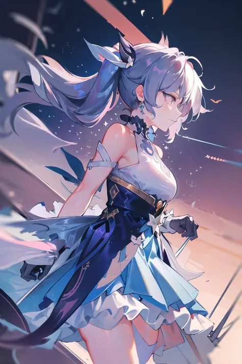 1girl, anime screencap,
(extremely_beautiful_and_delicate:1.3),(pastel:1.6),(official_art:1.3),(illustration:1.6),(masterpiece:1.2),(best_quality:1.3),(dynamic_angle_and_pose:1.0),
keqing \(piercing thunderbolt\) \(genshin impact\), keqing \(genshin impact\),channels the power of the elements through her sword, sending waves of energy rippling through the air. She moves with incredible speed and agility, striking with deadly precision and sending her opponents flying with each devastating blow, atop a high mountain peak, with the clouds and lightning swirling around her. The wind whips through her hair as she charges towards her opponent, her sword crackling with energy.<lora:keqingGenshinImpact3in1_v10:1>
pantyhose, hair bun, purple hair, gloves, twintails, long hair, purple eyes, diamond-shaped pupils, bare shoulders, hair ornament, black pantyhose, cone hair bun, detached sleeves,dress, jewelry, medium breasts, earrings, bangs, frills, purple dress, black gloves, braid, skirt,
(extremely_beautiful_and_delicate:1.3),
(4K:1.3),++//++//++,++//++//++//++//,(extremely_beautiful_and_delicate:1.1),(ultra_detailed:1.3),(delicate:1.3),(realistic:1.0),
(beautiful_eyes:1.3),(beautiful_face:1.3),(beautiful_hair:1.3),(direct_lighting:1.6),sharp,
<lora:animeStyleLoraWith_bfcsimplifierTest:-0.2> <lora:Miv4t:1>