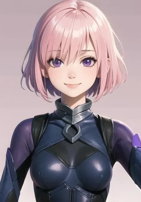 <lora:mash_kyrielight:0.8>, mash_kyrielight, smirk, bodysuit, portrait,, (masterpiece, best quality, detailed:1.3)