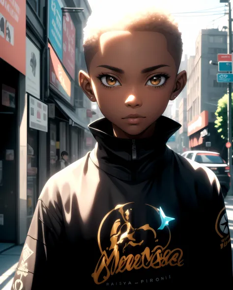 Batboy Boy, Caramel Brown skin Black boy moor, Bald Hairstyle, Streetwear, Full Slime Body, colors neon, risa loca, malvada, Hair::-10