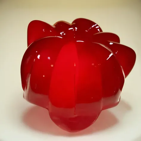 <lora:Jello:0.85> Jello, red dodecahedron