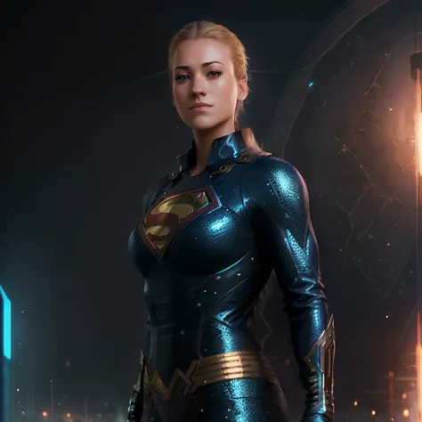 (extremely detailed CG unity 8k wallpaper) full body of yvonne strahovski as superman, ultra realistic, concept art, intricate details, eerie, highly detailed, photorealistic, octane render, 8 k, unreal engine. art by artgerm and greg rutkowski and charlie bowater and magali villeneuve and alphonse mucha ,<lora:epiNoiseoffset_v2:1>