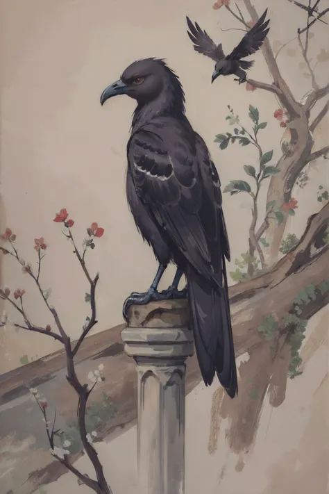 (masterpiece, highres, detailed),crow,