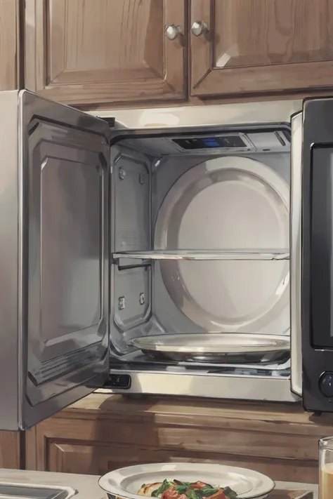 (masterpiece, highres, detailed),microwave,