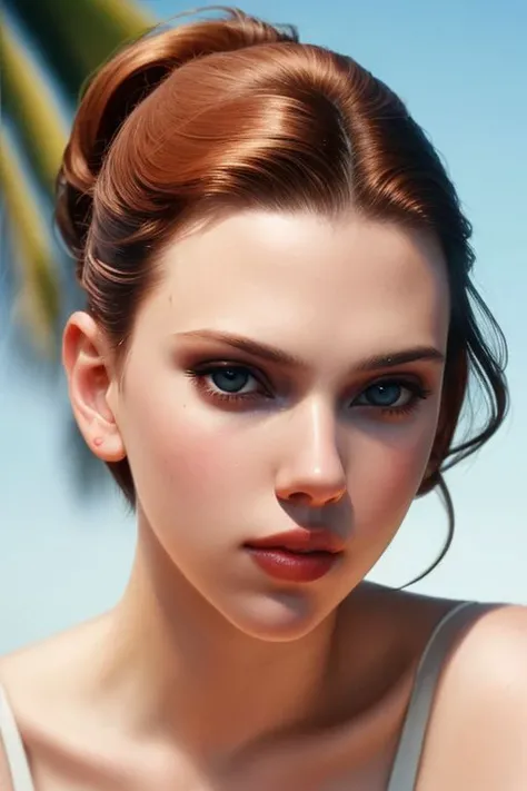 (dark shot:1.1), epic realistic, RAW, analog, a red ponytail European girl (Emma Watson), heavy makeup, youthful, red swimsuit, red lipstick, swimming pool, clear water, wet hair, natural makeup, plain makeup, pureerosface_v1, masterpiece that captures the essence of woman's beauty and water, ((highly detailed skin, skin details, water details)), sharp focus, volumetric fog, 8k UHD, DSLR, High quality, film grain, Fujifilm XT3, greg rutkowski and artgerm art, soft film light, adobe lightroom, photolab, HDR, intricate, very detailed, (depth of field: 1.4), faded, (neutral color: 1.2), (HDR: 1.4), (soft color: 1.2), ultra-detailed, (artstation: 1.4), film, warm lighting, dramatic lighting, (intricate details:1.1), complex backgrounds, (rutkowski:0.66), (teal and orange:0.4), (natural skin texture, hyperrealism, soft light, sharp)