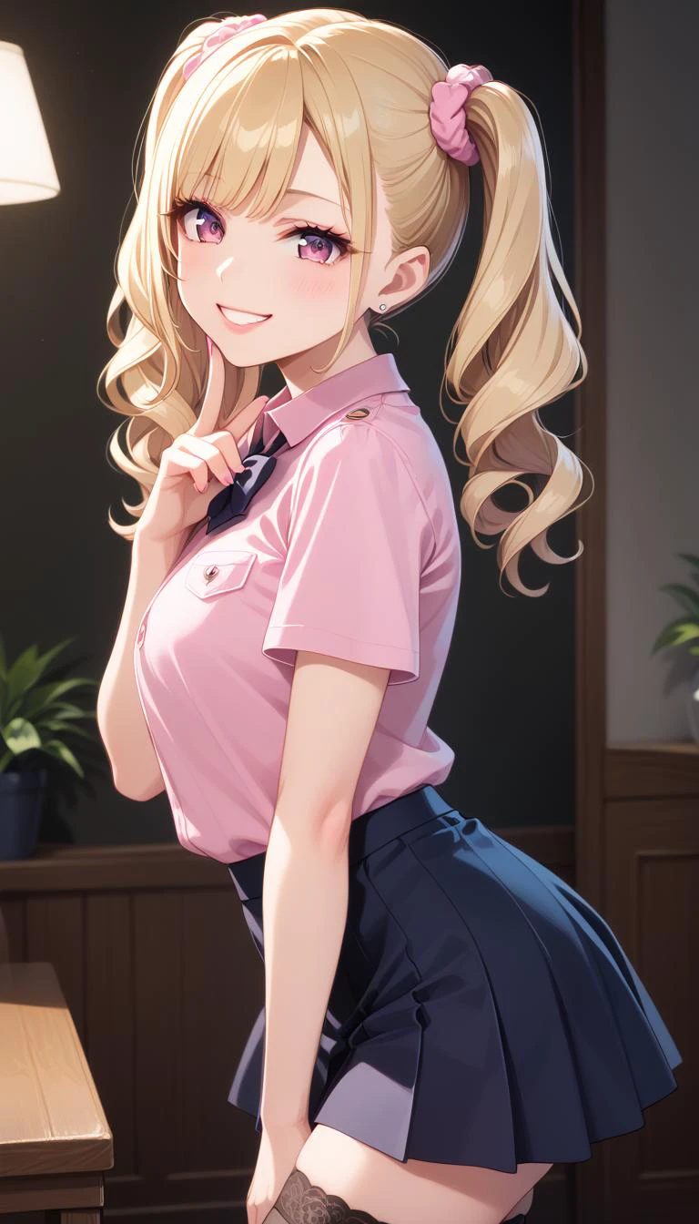 core 9, score 8 up, score 7 up, source anime, high-res image,
cute face, clear skin, shiny hair, ultra detailed eyes,
<lora:gyaru_pony_V1.0:0.7> gyaru, makeup, blonde hair, jewelry, lips, eyelashes,
<lora:jirai kei_pony_V1.0:0.5> jirai kei, pink shirt, black skirt, twintail, thighhighs,
<lora:mesugaki_Pony_v1:0.6> mesugaki, smile, looking at viewer,
facing to viewr, from side, side view, upperbody,
(masterpiece), best quality, extremely detailed, ultra-detailed, nsfw,
official art, extremely detailed CG unity 8k wallpaper, perfect lighting, cinematic lighting,