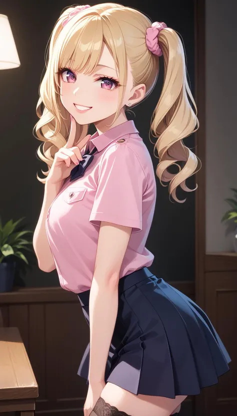 core 9, score 8 up, score 7 up, source anime, high-res image,
cute face, clear skin, shiny hair, ultra detailed eyes,
<lora:gyaru_pony_V1.0:0.7> gyaru, makeup, blonde hair, jewelry, lips, eyelashes,
<lora:jirai kei_pony_V1.0:0.5> jirai kei, pink shirt, black skirt, twintail, thighhighs,
<lora:mesugaki_Pony_v1:0.6> mesugaki, smile, looking at viewer,
facing to viewr, from side, side view, upperbody,
(masterpiece), best quality, extremely detailed, ultra-detailed, nsfw,
official art, extremely detailed CG unity 8k wallpaper, perfect lighting, cinematic lighting,