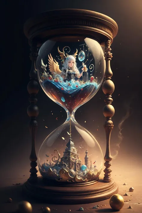 1 girl, full body,heaven and hell, angels and demons, (Hourglass), masterpiece, high detailed, high quality, <lora:Hourglass_Sora:0.7>, masterpiece,ultra realistic, extremely detailed CG unity 8k wallpaper, best quality, sunny day