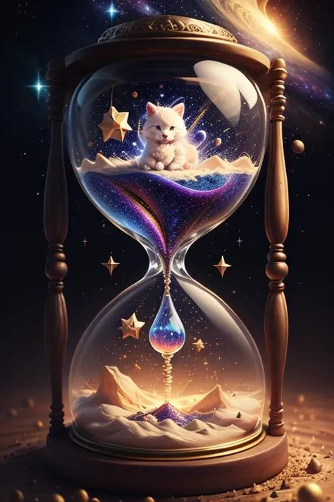 galaxy, stars, (1 girl), cute, charming, Hourglass, masterpiece, high detailed, high quality, <lora:Hourglass_Sora:0.5>