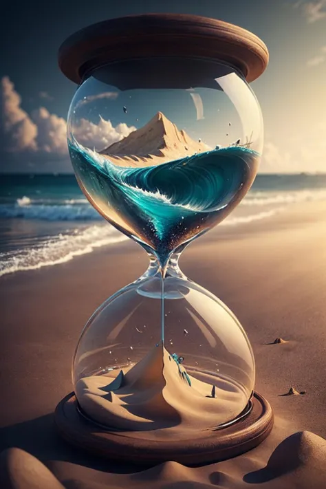 1 girl, full body, beach, surf, sand, (Hourglass), masterpiece, high detailed, high quality, <lora:Hourglass_Sora:0.7>, masterpiece,ultra realistic, extremely detailed CG unity 8k wallpaper, best quality, sunny day