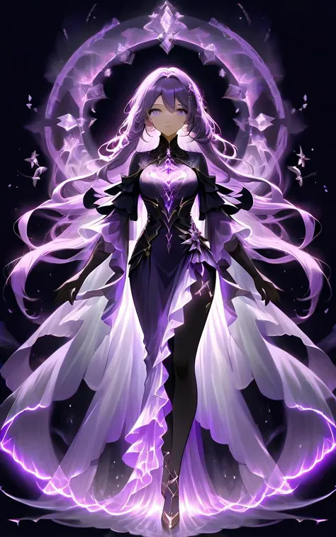 particle style,She stands in a haze of purple ethereal lights, her silhouette outlined in a mysterious glow, like a goddess descending from the heavens. The purple ethereal lights dance around her, creating a dreamlike aura that enhances her ethereal beauty. Her eyes sparkle with purple ethereal lights, as if containing the secrets of the universe, drawing one into a world of wonder. Her hair flows gracefully in the purple ethereal lights, adding a touch of enchantment to her already captivating appearance. With every movement, the purple ethereal lights seem to intensify, highlighting her elegance and grace.
<lora:好åç±³-xl-particle:1>,