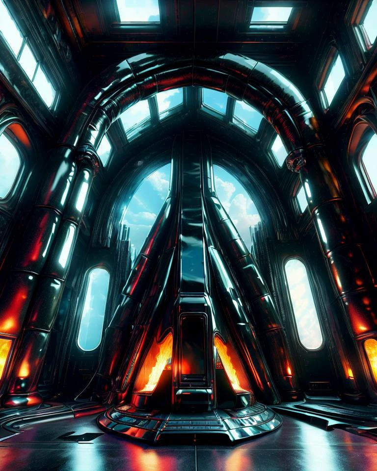 ((best quality)), ((masterpiece)), ((realistic,digital art)), (hyper detailed), LatexTech Detailed architecture Crystal Canyon Fireplace,Astronomical Phenomenon,Bike Lane, scifi, inflatable, zippers, octane rendering, raytracing, volumetric lighting, Backlit,Rim Lighting, 8K, HDR, <lora:LatexTech:0.8>