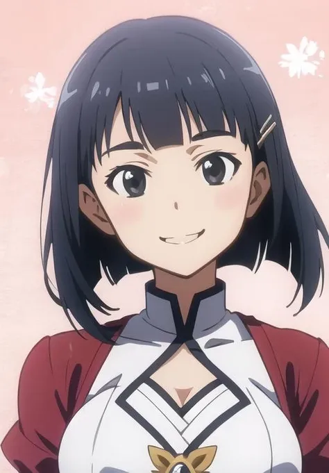 <lora:Suguha_Kirigaya:0.8>, Suguha_Kirigaya, smile,, (seductive, alluring, charming:1.3), beautiful, (highly detailed, high quality:1.3)