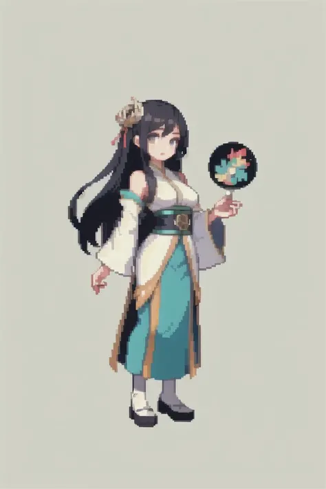 (masterpiece, top quality, best quality), pixel,pixel art,1girl, full body, hanfu, <lora:pixel_f2:0.5> <lora:hanfu_v28:0.2>