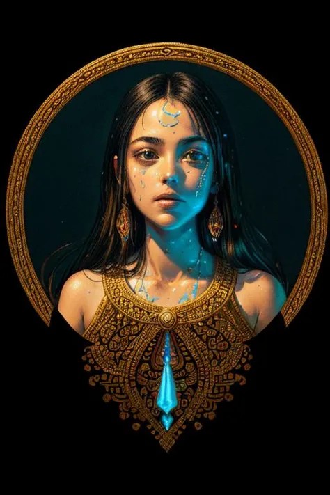 best quality, adventurous, absurdres, ((intricate details)), masterpiece, (good hands:0.8), <lora:pixel_f2:0.5>, (masterpiece), outdoor atmosphere, simple, {highres}, <lora:add_detail:0.4>, explosions, long straight black hair, high resolution, particles, in panoramic landscape with pattern at high noon, fish pool, upper body, zentangle, long legs, creativity, 1girl, physically-based rendering, (luminescence:1.3), thick outlines, concept art, lips, jenny saville, foliage, (ultrarealistic:1.3), mystifying, a portrait photo of a black girl