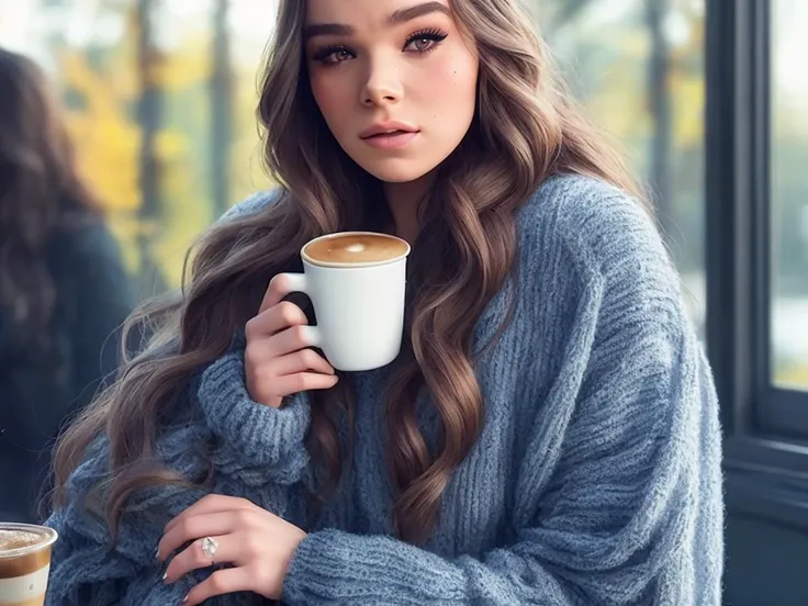 beautiful emb-haiz in a cozy cafe,(highly detailed:1.2),(best quality:1.2),(8k:1.2),sharp focus,(subsurface scattering:1.1),award-winning photograph,professional portrait photography,(close shot:1.1)
casual autumn clothes, looking out the window with a cup of coffee
(very detailed background:1.2), (knollingcase:1.0),(dreamlikeart:1.0), analog style, modelshoot style, dramatic lighting