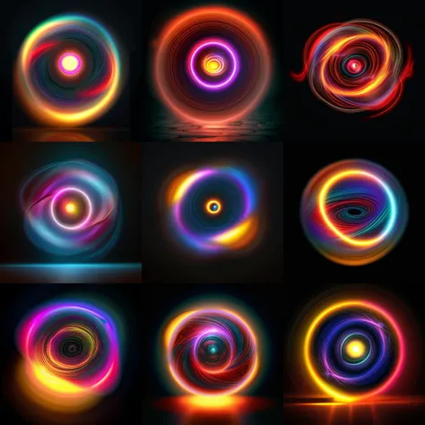 lighting_ball ,Rolling flame with a black background