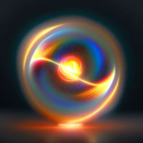 lighting_ball ,Rolling flame with a black background