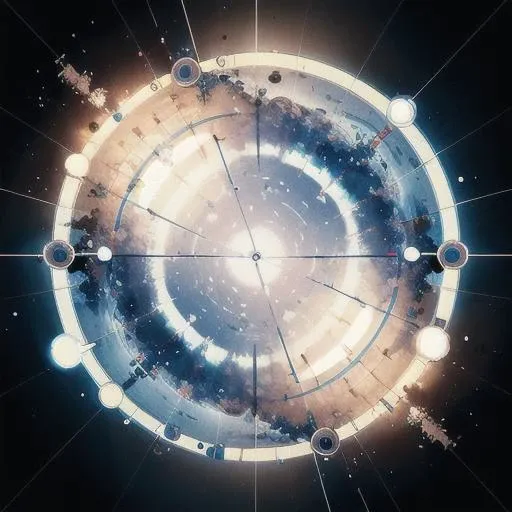 (masterpiece:1.2), best quality, hyperrealistic vortex in a circle, midjourney, <lora:midjourney:0.7>