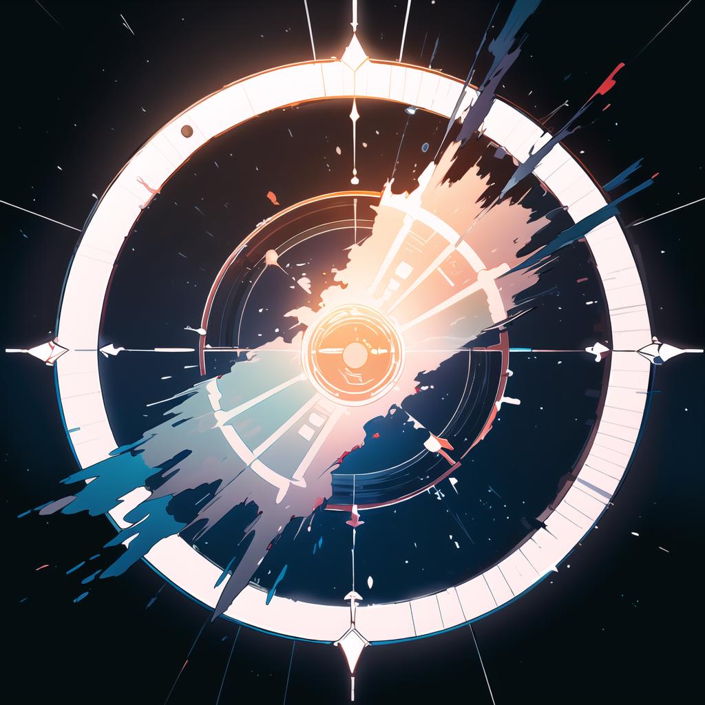 A close up of a clock with a lot of arrows in it - SeaArt AI